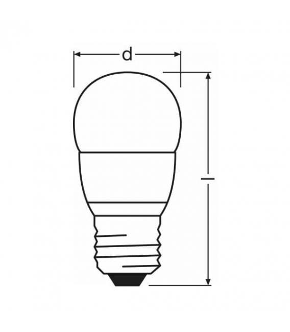 Star Mini LED Lampe P 25 4W WW 220V FR E27 - Klassische Beleuchtungslösung. – foto