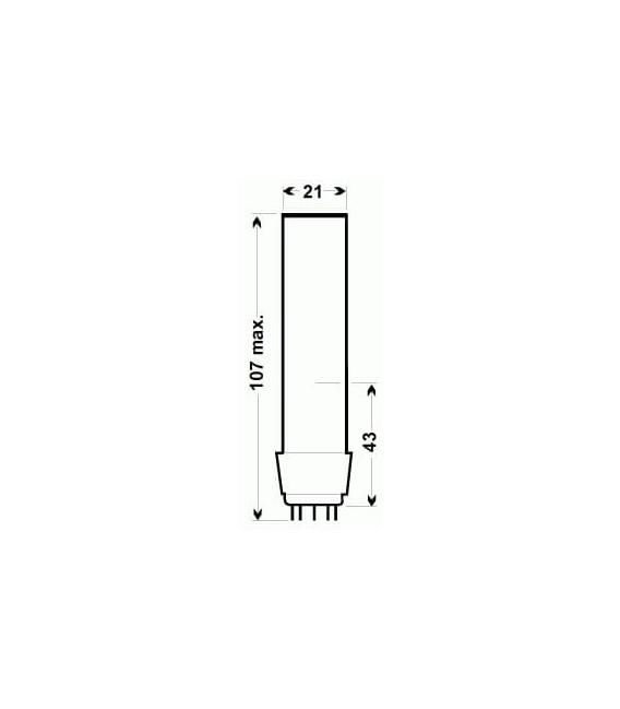Lampada Hg 100 22W 45V Pico9 - Illuminazione spettroscopica esclusiva – Foto