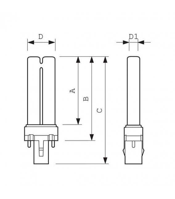 Master PL-S 9W 840 2P Compact Fluorescent Lamp – photo