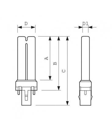 Bombilla compacta Master PL-S 11W 827 - G23 2G7 9854-14357