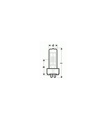 Lampada ad potenza da 1200W 64754, 220V GX9.5 - Illuminazione speciale 616-1526