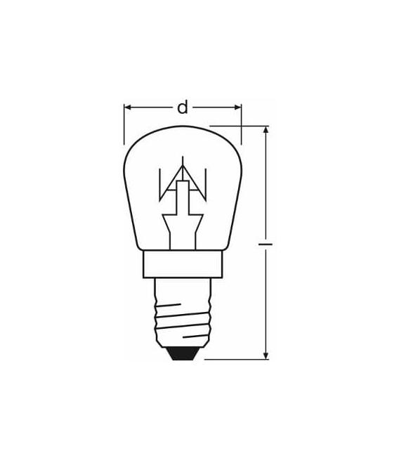 25W E14 Light Bulb for Baking Ovens - Household Appliance – photo