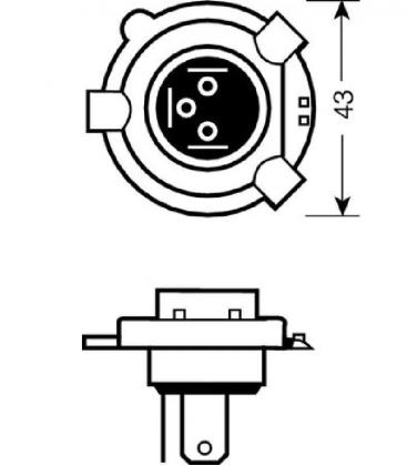 Lampara 12V 60W P43t Gigant Heavy Duty 3194-16679