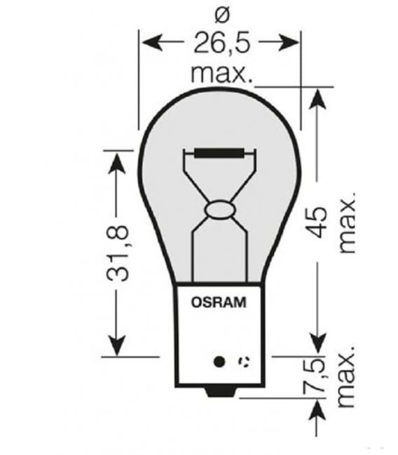 12V Diadem PY21W Autolampe Doppelpack - Tuning – foto