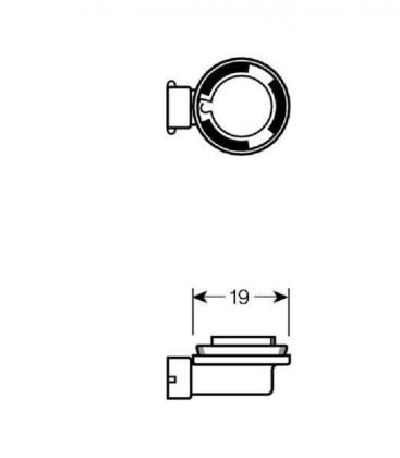 Lampada per fari auto H9 12V 65W PGJ19-5 Illumina il tuo percorso 6276-16988