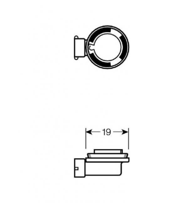 Lampe de phare 12V 55W PGJ19-2 – Photo