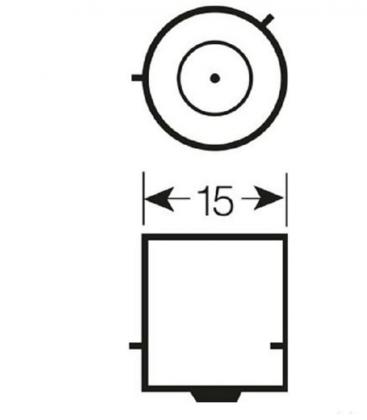 12V Diadema Cromada Bombilla Coche PY21W - Paquete Doble 7610-17827