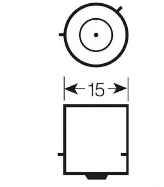 12V Autoglühbirne PR21W Diadem 7508LDR Weiß Glanz Gelb – foto