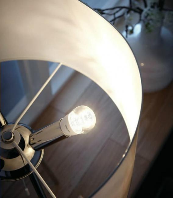 25W Mini Lampe LED Ledluster 4 - 220V WW P45 CL E14 – Photo