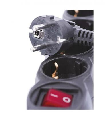 Rallonge électrique 3m avec interrupteur - Power 1mm² 4Z Schuko 9291-18880