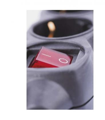 3m elektrisches Verlängerungskabel mit Schalter - Power 1mm² 4Z Schuko 9291-18881