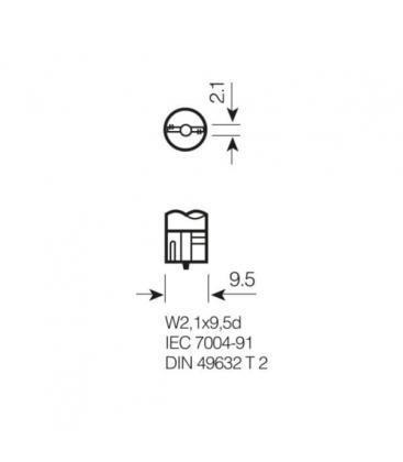 12V Car Bulb WY16W 16W 921NA Orange Light 10322-19396