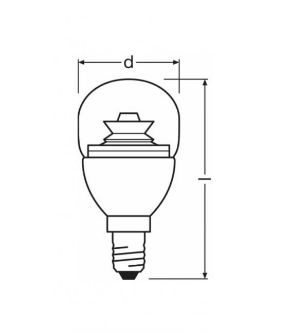 Lampada LED Superstar Classic P 25 Dimmerabile - E14, 4W, 220V – Foto