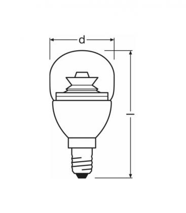 Superstar Classic P 25 Lampe LED dimmable - E14, 4W, 220V 10379-19595