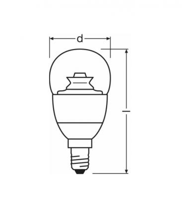 Superstar Classic P 40 Lámpara LED regulable - E14, 6W, 220V 10382-19604