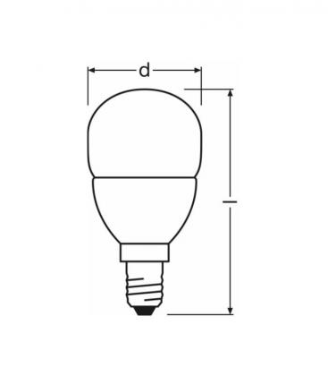 Superstar Classic P 25 Dimmbare LED-Lampe - E14, 4W, 220V FR 10383-19611
