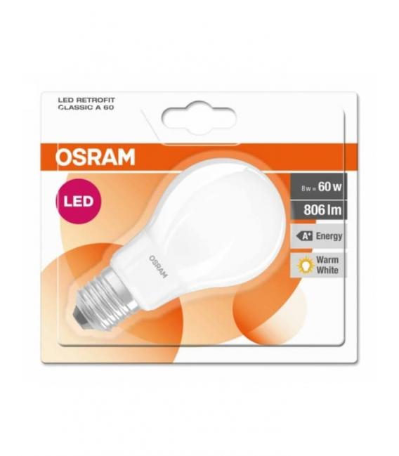 LED Lamp Classic A 60 8W Warm White E27 – photo
