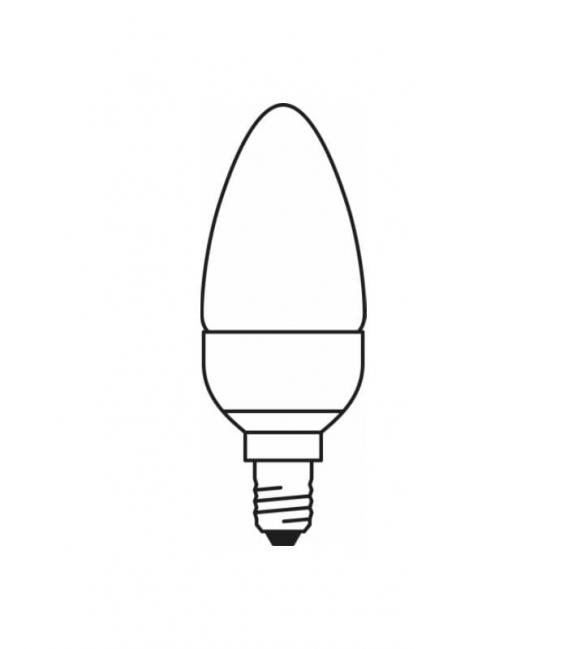 LED Classic B 25 3W 827 E14 Lampe bougie – Photo