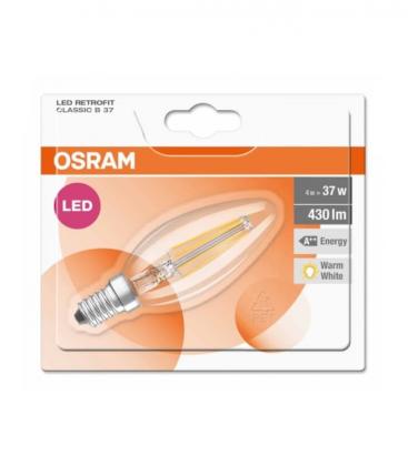 LED Classic B 37 4W 827 E14 Lampe bougie 10413-19778