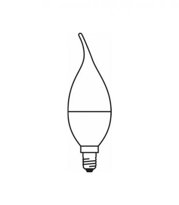 Vela Clásica LED BA 23 2W 827 E14 - Vela Clásica Lámparas LED 10414-19783