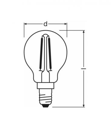 2W 827 220V FIL E14 Mini lampe LED P 23 - Solution d'éclairage compacte 10416-19795
