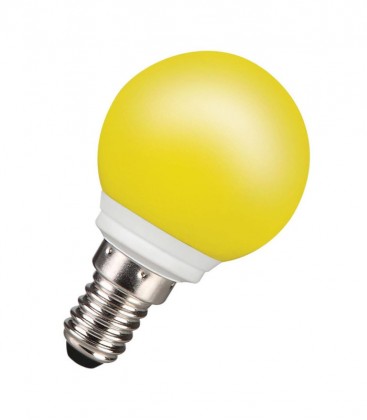 Gelbe LED-Kugellampe für draußen 0.5W E14 IP44 Farbige LED-Lampen 10568-20459