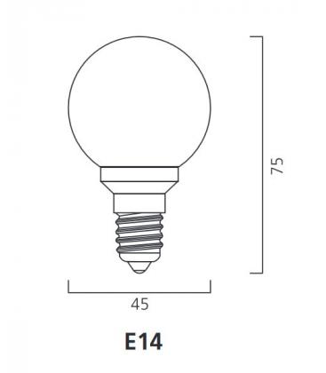Lámpara de bola LED verde para exteriores - ToLedo 0.5W E14 IP44 10569-20460