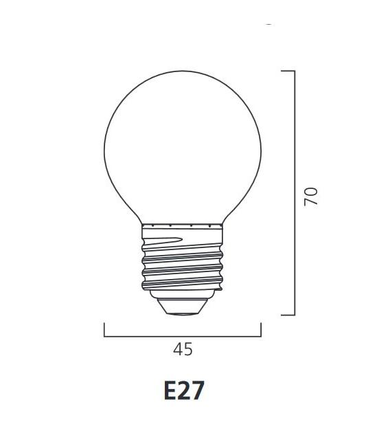 Grüne LED Lampe ToLedo Outdoor Ball IP44 E27 0.5W - Farbige Lampen – foto