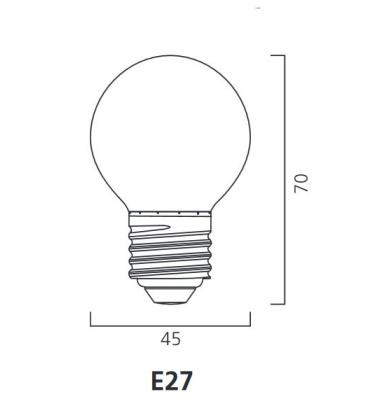 Zelena LED sijalka ToLedo Outdoor Ball IP44 E27 0,5W - Barvne žarnice 10575-20485