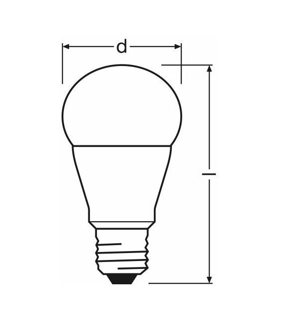 LED Lamp Star Classic A 60 8W Cool White E27 – photo