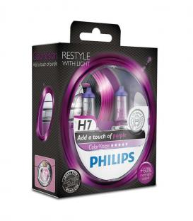H7 55W 12V PX26d Purple ColorVisionPaquete doble