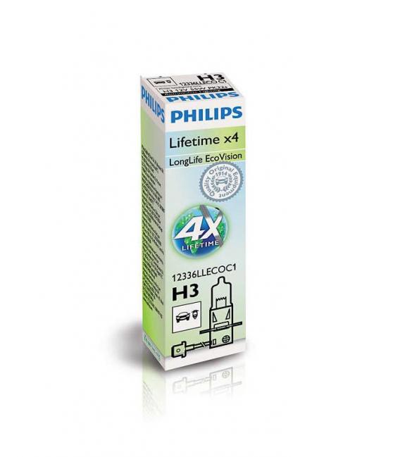 H3 55W 12V PK22s LongLife EcoVision Car Bulb – Photo