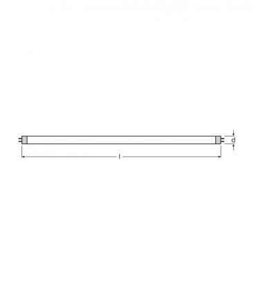 High Colour Recognition Light Lamp - Lumilux T5 ES 25W 865 HE 10822-21757