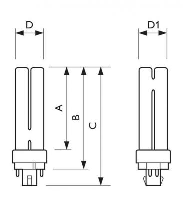Master PL-C 26W 830 4P xtra - G24 Compact Fluorescent Lamp 10933-22407