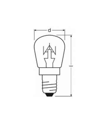 Klare Lampe Pigmy 26x57 - E14, 12V, 25W Spezialbirne 10968-22601