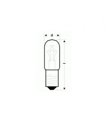12V T16X54 E14 5W C 2R Lampadina per uso domestico 10978-22627