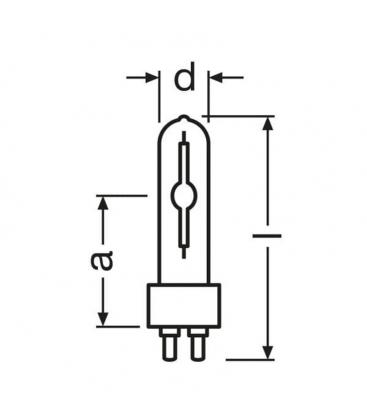 150W G12 Lampe HCI-T 930 - warmweiße Beleuchtung 300-22895