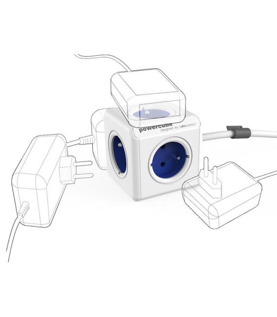 PowerCube Extended Type F Cobalt Blue 1,5 m - Električni podaljšek – fotografija