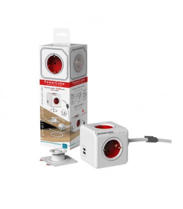 PowerCube USB tipo F esteso rosso 1,5 m - Cavo di prolunga elettrica 11062-22936