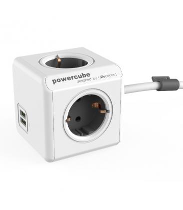 PowerCube Cavo di prolunga elettrica USB tipo F esteso da 3 m Grigio 11066-22944