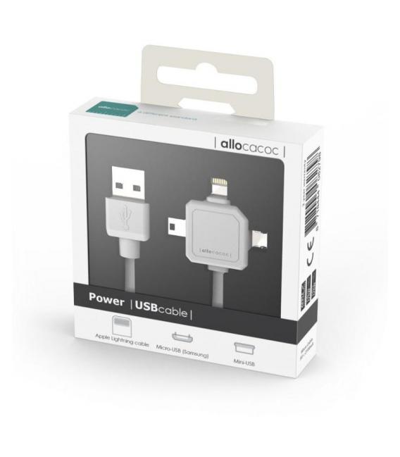 3-v-1 napajalni kabel USB za podaljšek PowerCube – fotografija