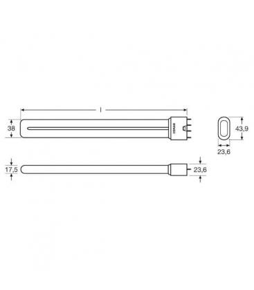 Dulux L 36W 840 Lampe à économie d'énergie - Eclairage compact 1059-2310