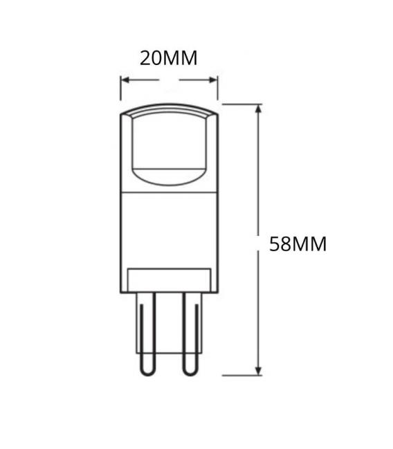 Lámpara LED Parathom PIN 40 3.8W Blanco Cálido G9 – foto