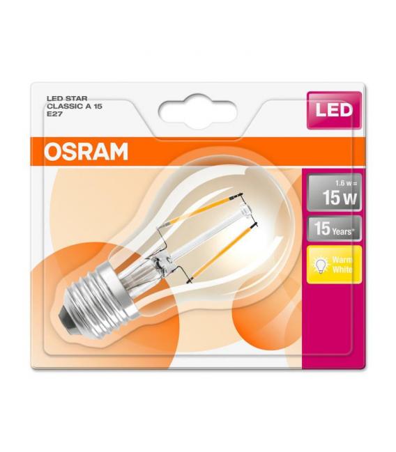 LED Lamp Classic A 15 1.6W Warm White E27 – photo