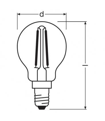 1.4W 827 220V Mini Lampe LED P 15 - E14 Classic 11195-23347