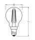 Mini lampe LED classique P 15 1,4W 827 220V CL E14 11195-23347