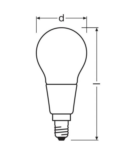 Mini lámpara LED regulable P 40 5W 827 E14 - Iluminación – foto