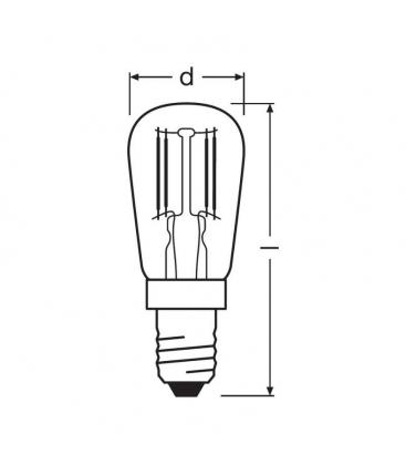 Lampada LED Star Special T26 2.8W 865 E14 Frigorifero Macchina da cucire 11224-23491