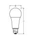 Parathom Classic A 100 13W 840 220V FR E27 LED lamp 11260-23737