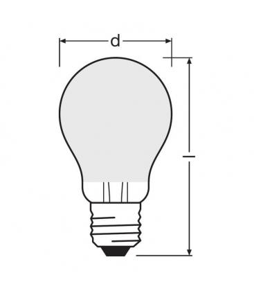 Lampe LED Parathom Classic A 60 7W 827 E27 - Lampes LED 11261-23743